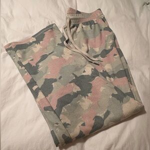 P.J. Salvage Pajama Bottoms SIZE SMALL, Multi-Colored Horses.